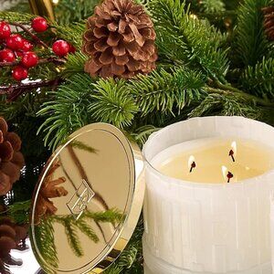 Slatikin & Co Elton John 14oz 3 Wick Candle Woodside Estate - Snowfall Serenade